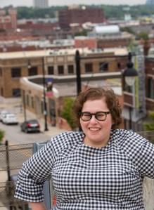 Stephanie Frank location portrait at Film Row