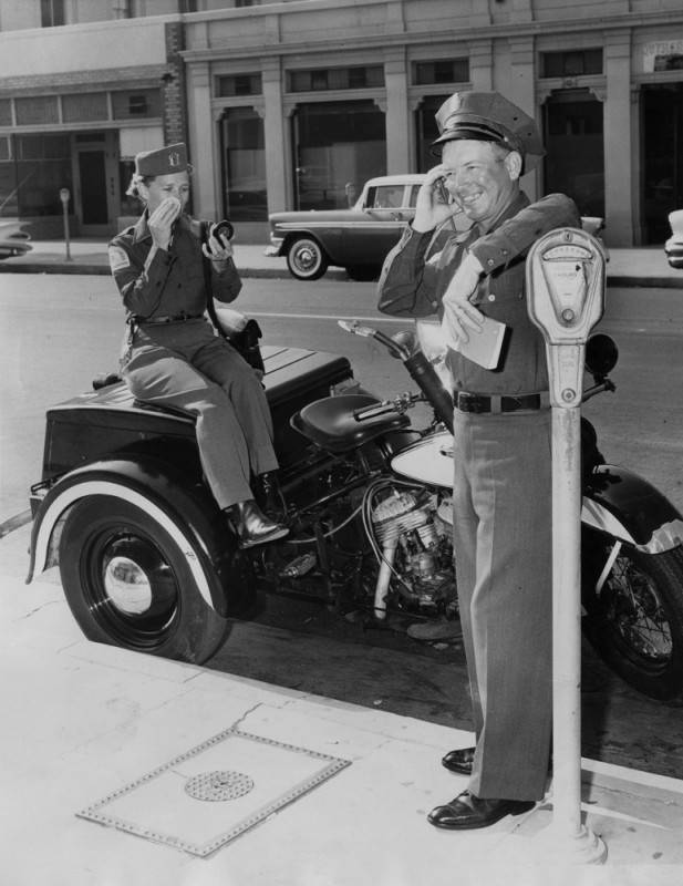 Figure 4 Keeps_her_powder_dry_parking_control_checker_Irene_Loeser