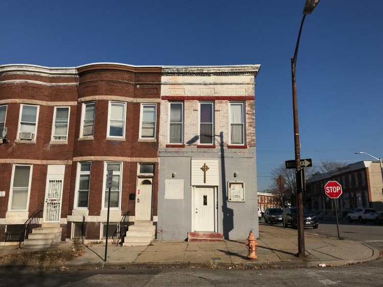 Storefront church, E. 20th Street and Cecil Avenue, Baltimore, MD