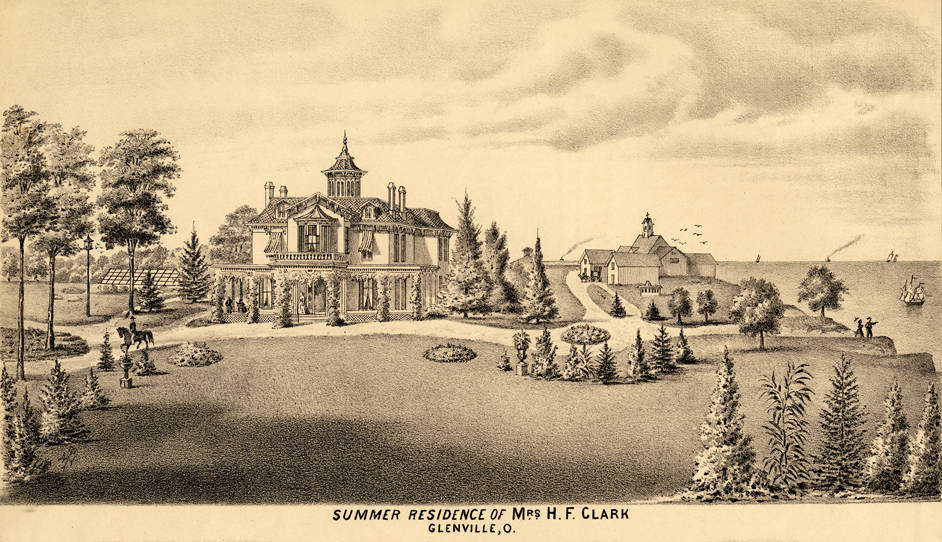 Summer Residence of Mrs. H. F. Clark, Glenville (now Cleveland), Ohio